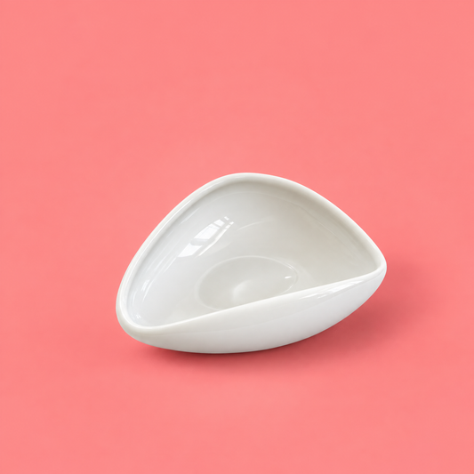 Coffee Beans Ceramic Dosing Dish Tray 30g - White