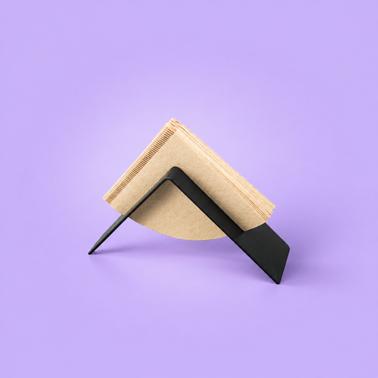 Minimalist Coffee Filter Holder in Matte Black